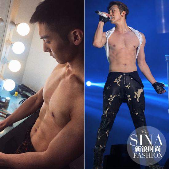 盛一倫、Rain大膽露肉