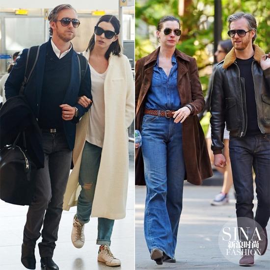 孕前海瑟薇跟老公出街，簡直就是穿搭范本