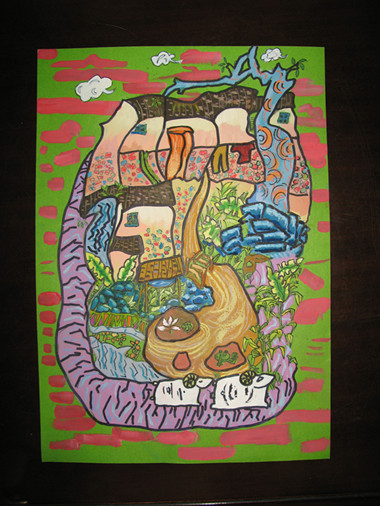 《和諧家園》李沅真（女）12歲、工人第一新村小學(xué)、輔導(dǎo)教師：楊曉媚