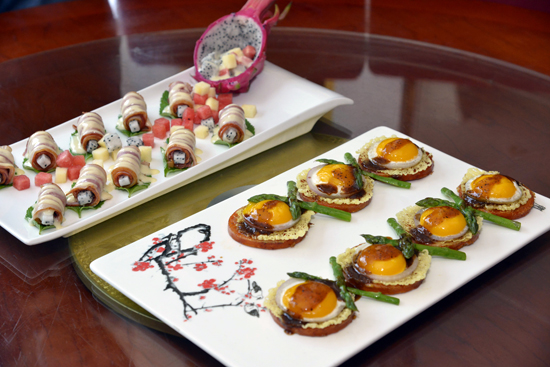 用優(yōu)質火腿腸做成的冷熱菜品