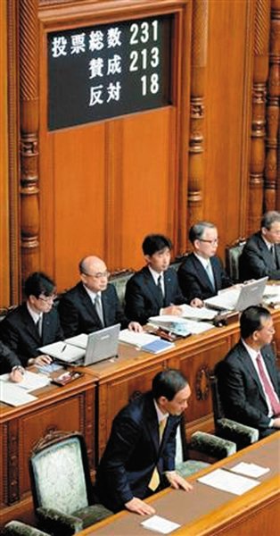 27日，日本國(guó)會(huì)參議院公布新建“國(guó)家安全保障會(huì)議”法案投票結(jié)果。