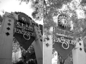 臺州溫嶺版“天上人間”（左）和北京版“天上人間”（右）相比，連店標都一模一樣