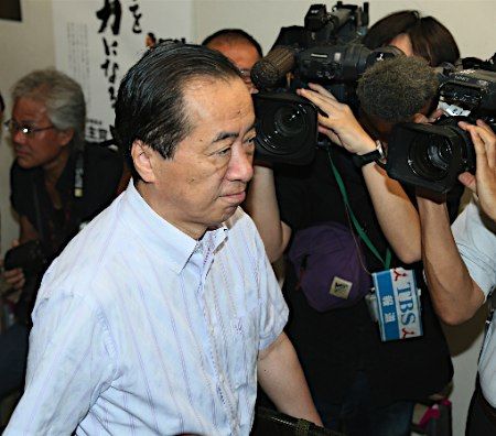 日本前首相菅直人(資料圖) 日本前首相菅直人(資料圖)