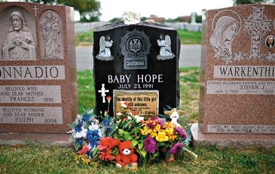 “希望寶寶”的墓碑。