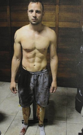 “刀鋒戰(zhàn)士”皮斯托瑞斯過失槍殺女友現(xiàn)場照片。