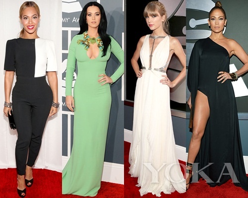 碧昂斯、凱蒂·佩里、泰勒·史薇芙特、珍妮弗·洛佩茲