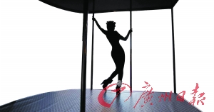 淋病是人類特有的疾病之一，性接觸是主要傳染形式。圖為美國一名性工作者在跳鋼管舞。