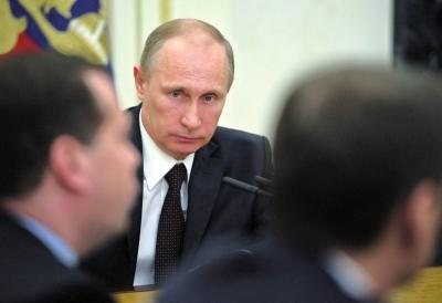 ▲3月21日，在俄羅斯首都莫斯科克里姆林宮，俄羅斯總統(tǒng)普京出席聯(lián)邦安全委員會(huì)會(huì)議。