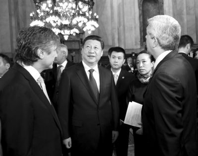 　會(huì)見阿根廷議長(zhǎng)。