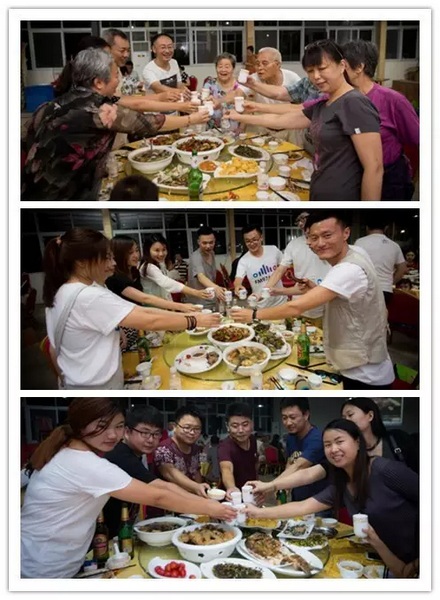 看我們的飯菜豐盛嗎？