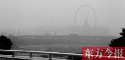 我看！我再看！我都看不見世紀歡樂園的巨大摩天輪了，送孩子上學的路，真快看不清了