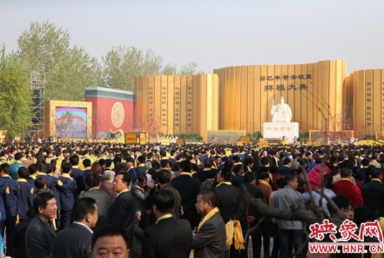 拜祖大典會場。映象網記者 邵恰 攝