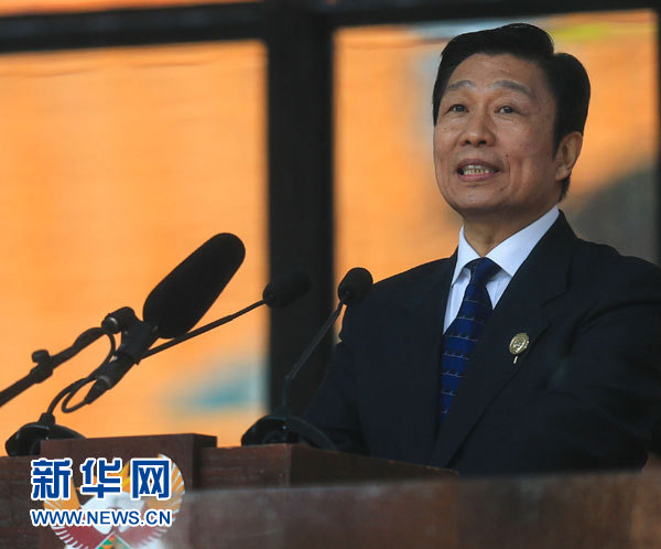 12月10日，國家副主席李源潮在南非約翰內(nèi)斯堡出席南非政府為前總統(tǒng)曼德拉舉行大型官方追悼活動并致辭。