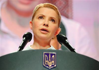 25日，在大選中得票率大幅落后的季莫申科舉行新聞發(fā)布會(huì)。