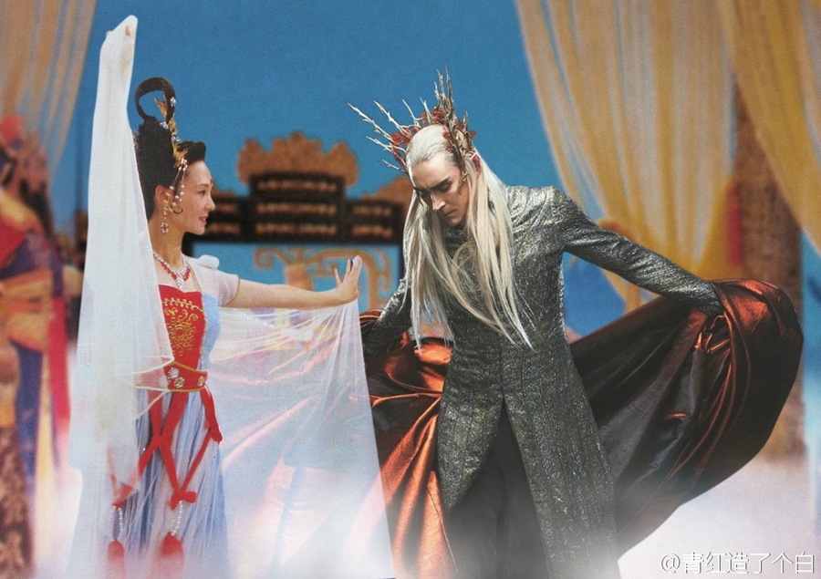 網(wǎng)友PS“中土東土聯(lián)誼會(huì)” 畫風(fēng)優(yōu)美毫無(wú)違和感 網(wǎng)友PS“中土東土聯(lián)誼會(huì)” 畫風(fēng)優(yōu)美毫無(wú)違和感