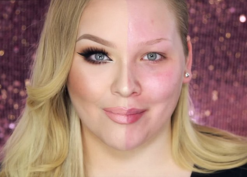 尼基左右臉的巨大差距讓網(wǎng)友驚呼看到了“化妝的神奇力量”。