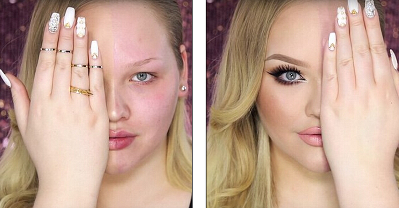 　左邊和右邊真的是一個(gè)人嗎？ （網(wǎng)頁截圖）