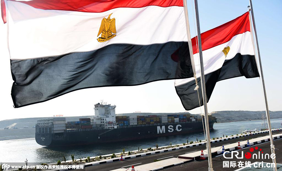 埃及伊斯梅利亞，埃及為新蘇伊士運(yùn)河的開通舉行盛大的慶祝儀式。 圖片來源:CFP