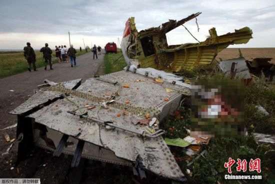 資料圖：圖為馬航MH17航班墜毀現場。