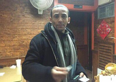 涉案的男性騙徒。（美國《世界日報》/受害商家提供）