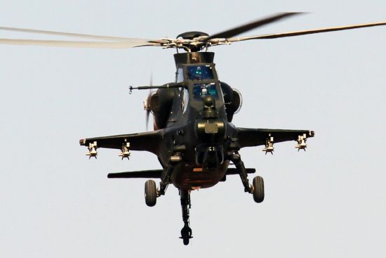 資料圖：解放軍武直-10攻擊直升機(jī)。