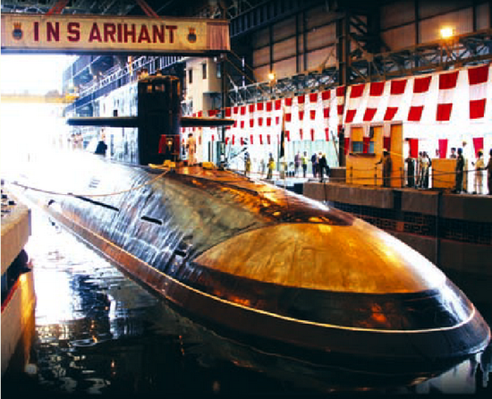 資料圖：印度殲敵者號(hào)核潛艇。