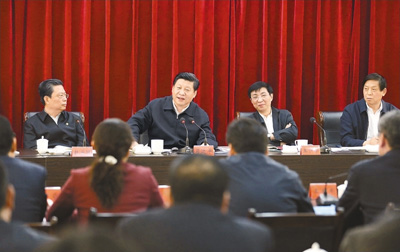 3月18日，習(xí)近平聽取蘭考縣教育實(shí)踐活動情況匯報(bào)，并發(fā)表重要講話。